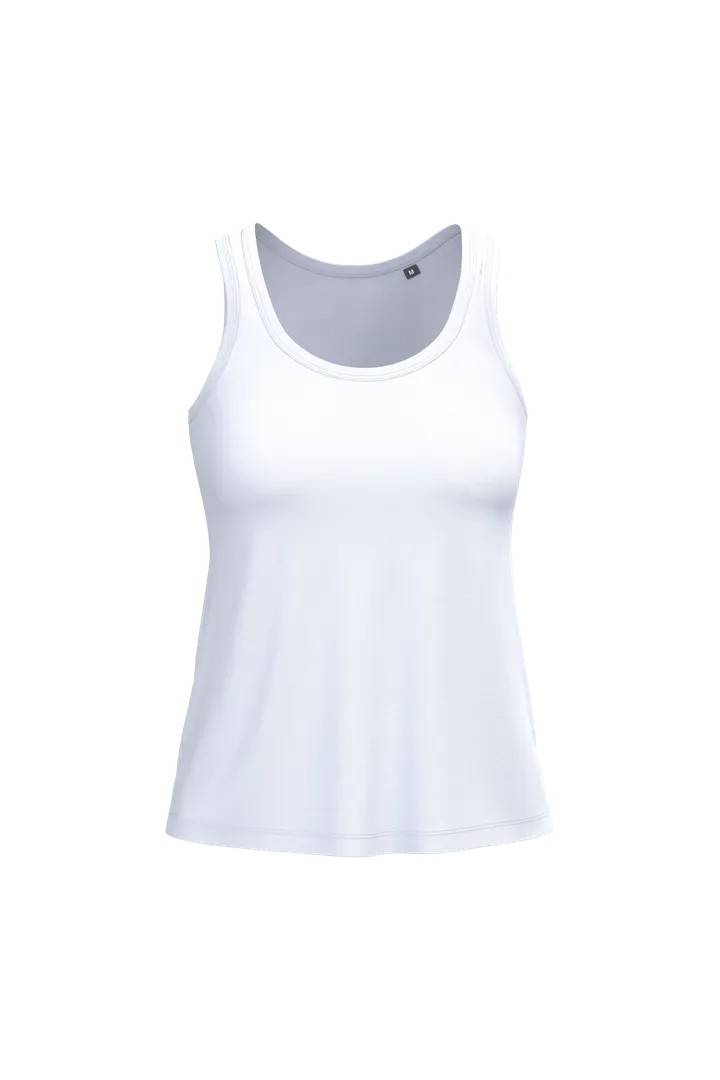 Damen Bio150 IC Achselhemd White