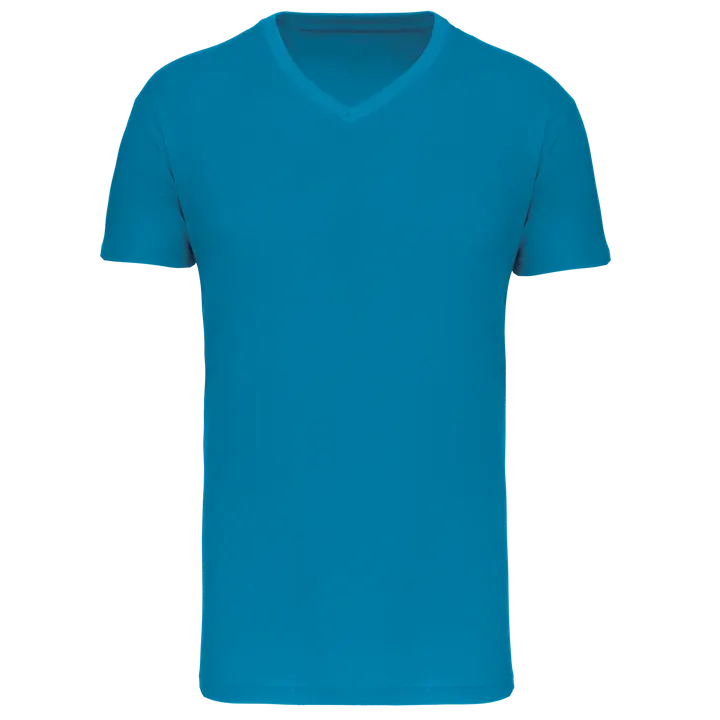 T-shirt Bio150 IC col V homme Tropical Blue
