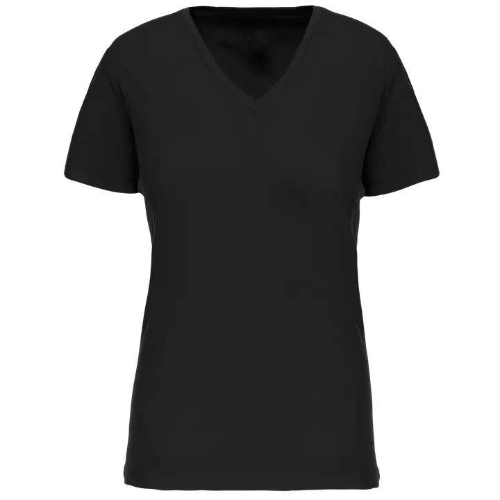 Damen-T-Shirt BIO150 IC mit V-Ausschnitt Black