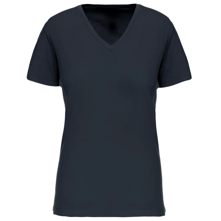 Damen-T-Shirt BIO150 IC mit V-Ausschnitt Navy
