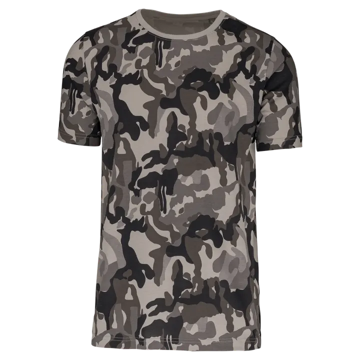 Kurzarm-T-Shirt Camo Grey Camouflage