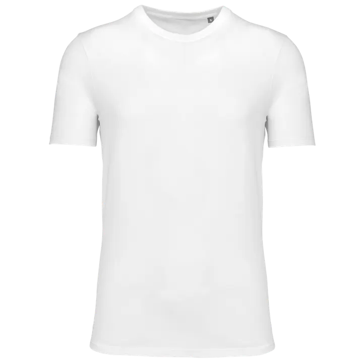 Kurzarm-T-Shirt mit Rundhalsausschnitt, Unisex White