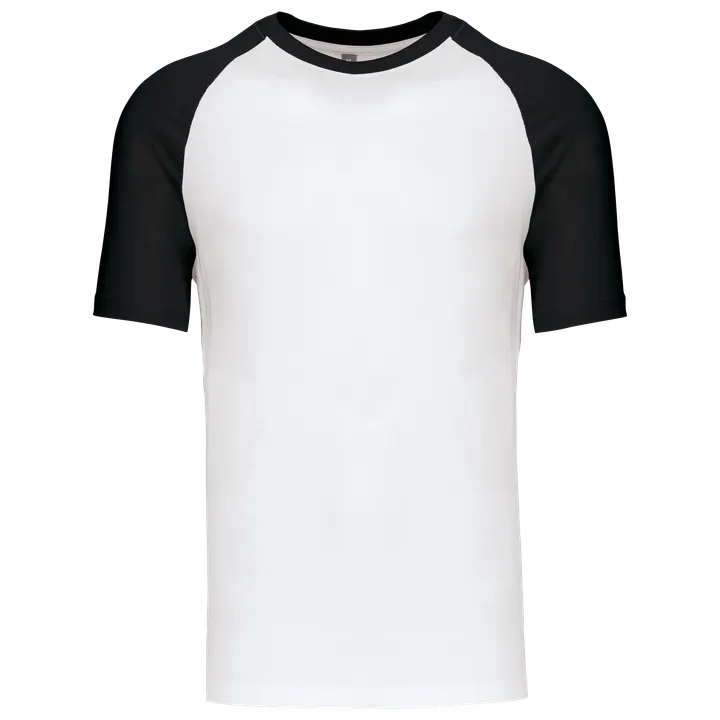 Baseball-Shirt, zweifarbig White / Black