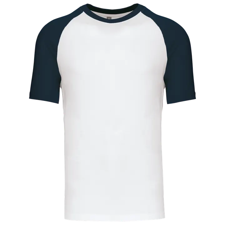 Baseball-Shirt, zweifarbig White / Navy