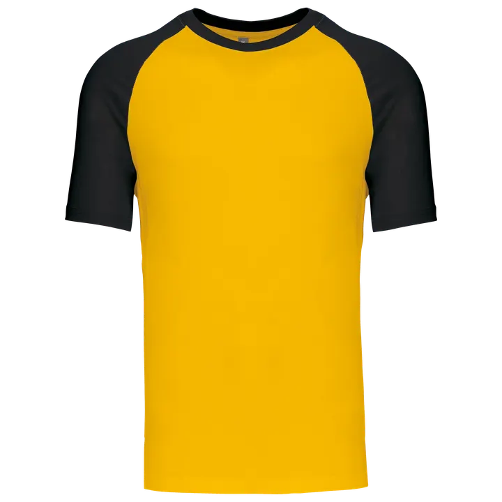 Baseball-Shirt, zweifarbig Yellow / Black