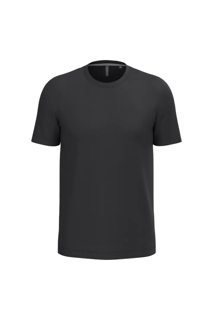 Herren rundhals-t-shirt Black