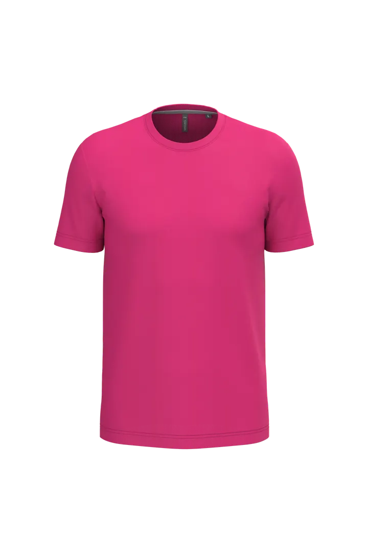 Herren rundhals-t-shirt Fuchsia