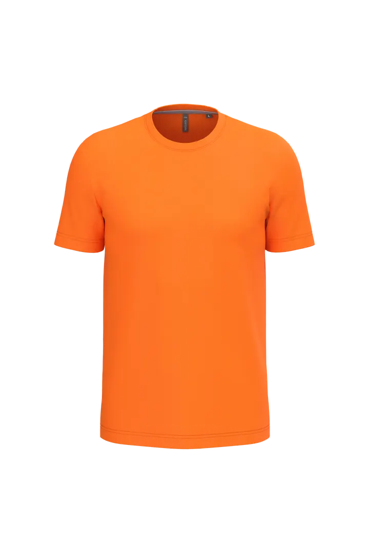 Herren rundhals-t-shirt Orange