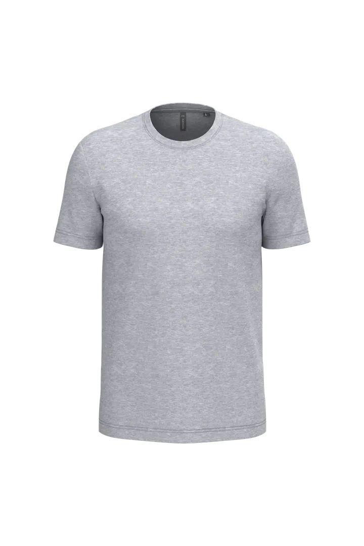 Herren rundhals-t-shirt Oxford Grey