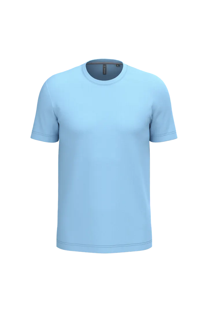 Herren rundhals-t-shirt Sky Blue