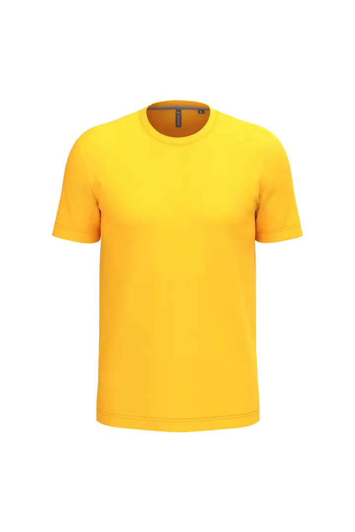 Herren rundhals-t-shirt Yellow