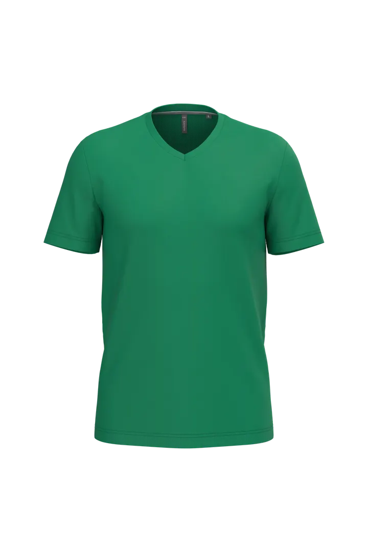 T-shirt col V manches courtes homme Kelly Green
