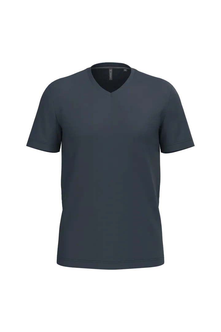 T-shirt col V manches courtes homme Navy