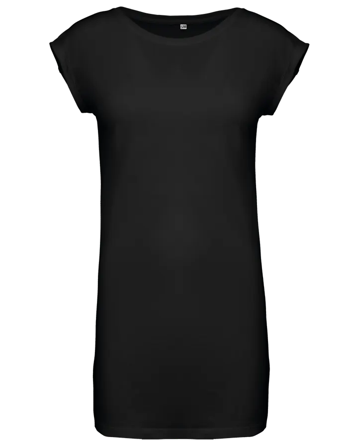 Langes T-Shirtfür Damen Black