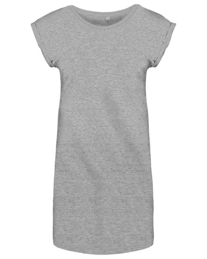 Langes T-Shirtfür Damen Light grey heather
