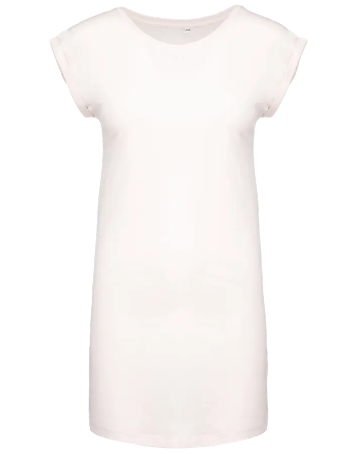 Langes T-Shirtfür Damen Off White