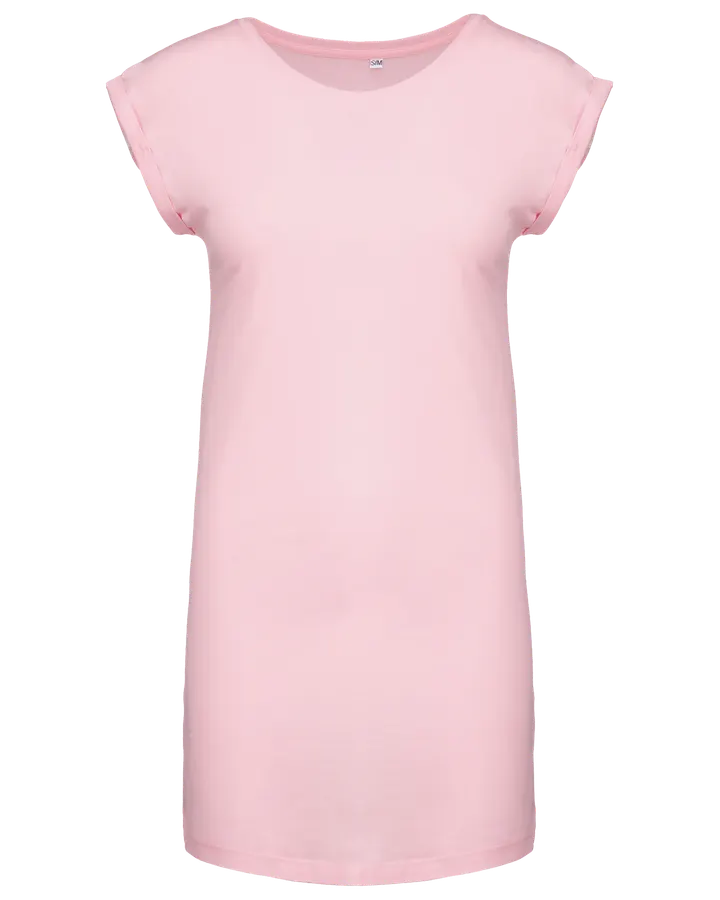 Langes T-Shirtfür Damen Pale Pink