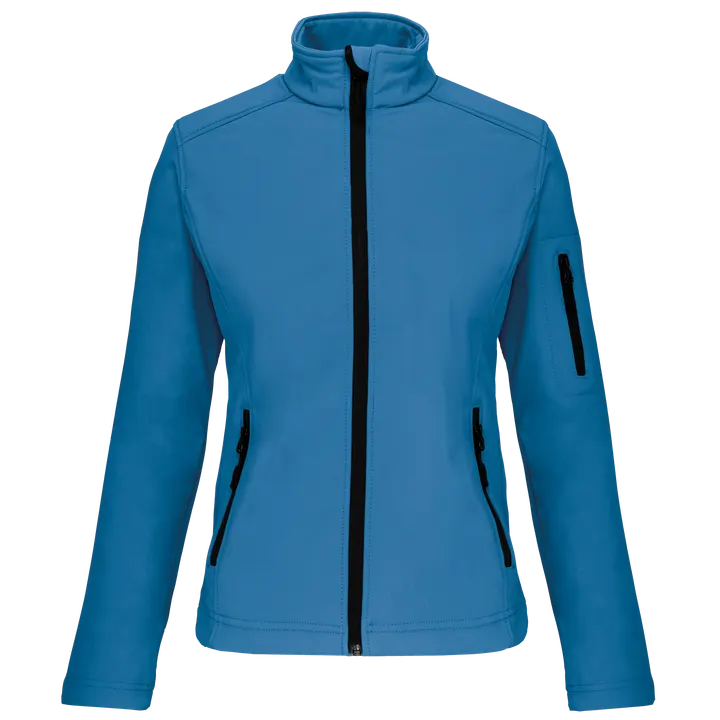 Damen Softshell-Jacke Aqua Blue