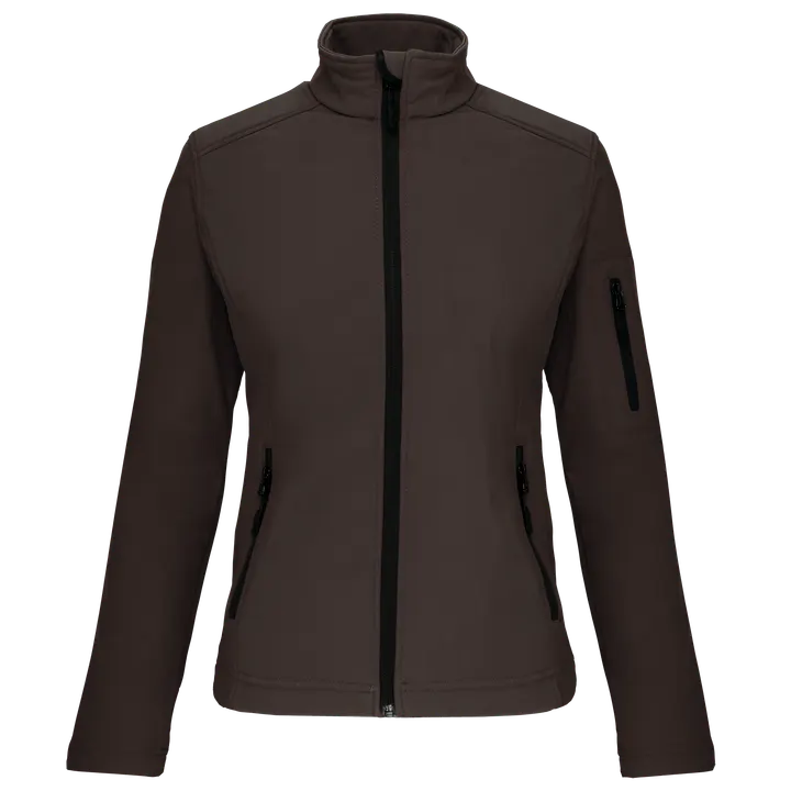 Damen Softshell-Jacke Chocolate