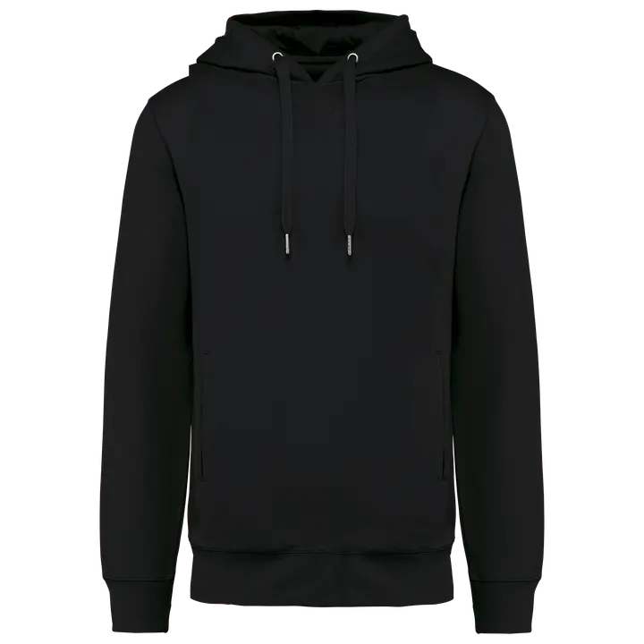 Sweat-shirt french terry écoresponsable à capuche unisexe Black