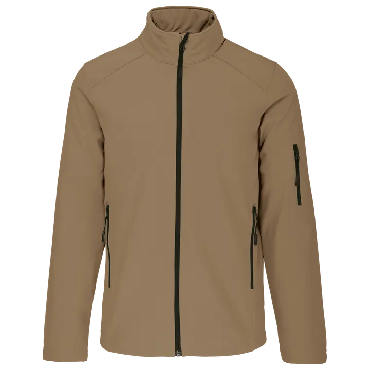 Herren Softshell-Jacke Camel