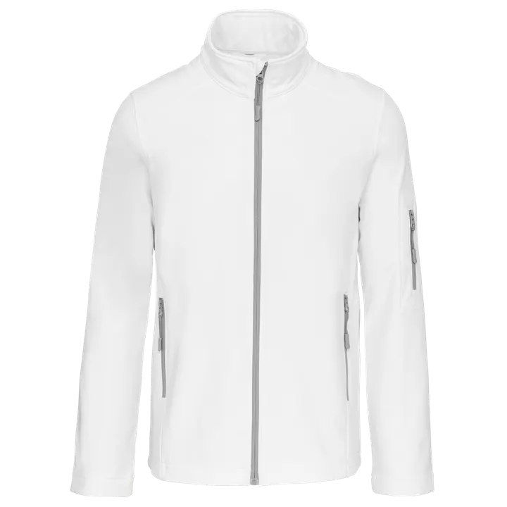 Herren Softshell-Jacke White