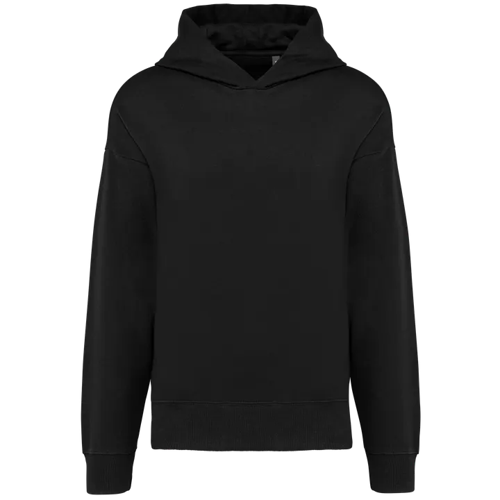 Sweatshirt à capuche molleton oversize unisexe Black
