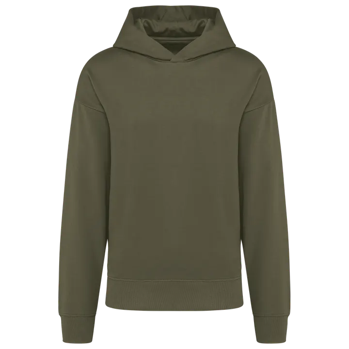Sweatshirt à capuche molleton oversize unisexe Light khaki