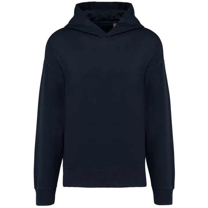 Sweatshirt à capuche molleton oversize unisexe Navy