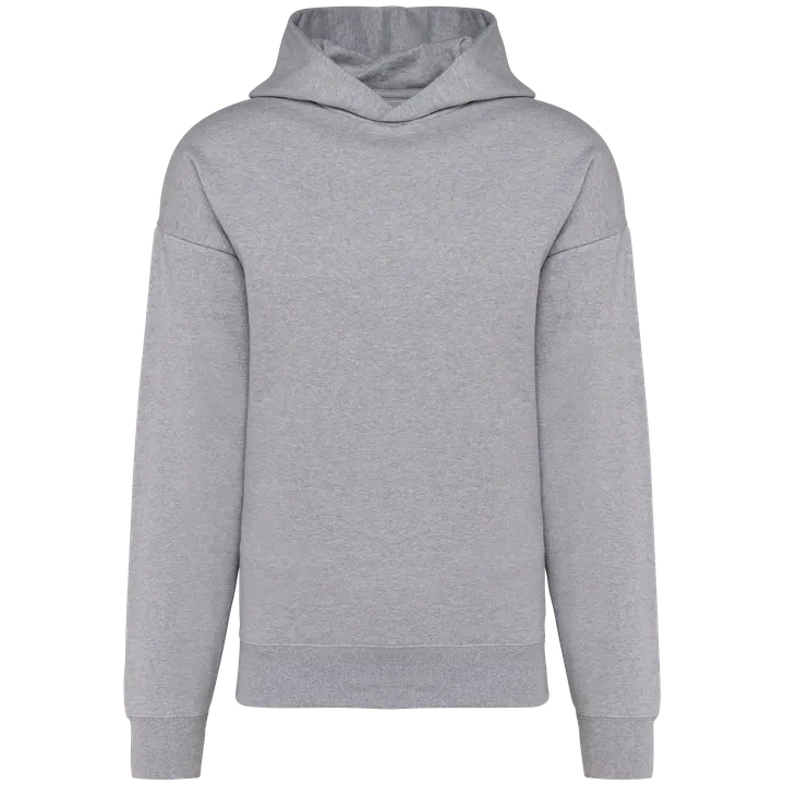 Sweatshirt à capuche molleton oversize unisexe Oxford Grey