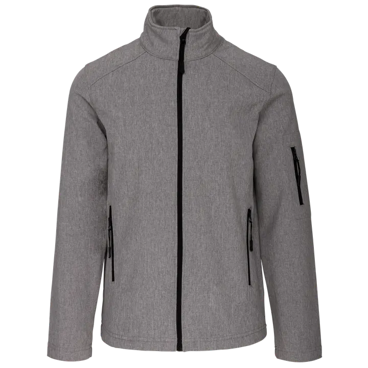 Kinder Softshell-Jacke Marl Grey