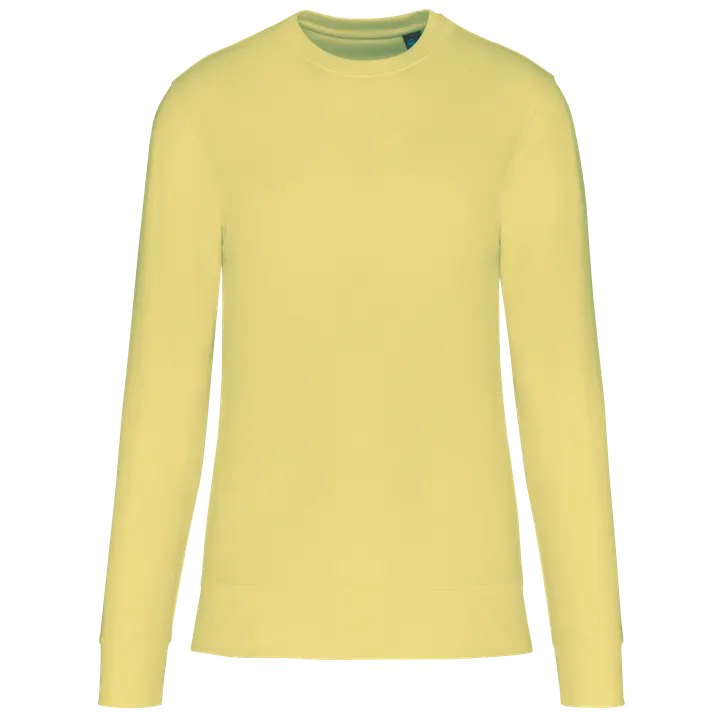 Umweltfreundliches Sweatshirt mit Rundhalsausschnitt Lemon Yellow