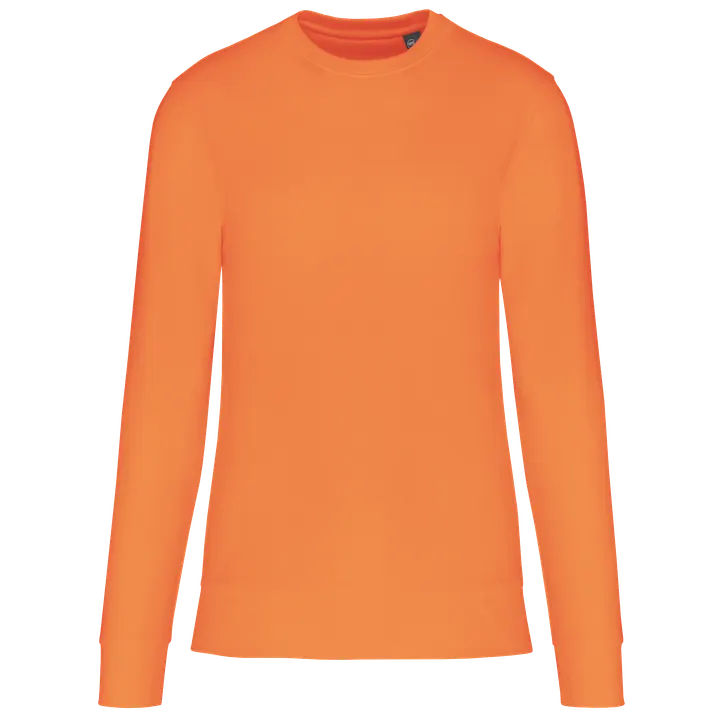 Umweltfreundliches Sweatshirt mit Rundhalsausschnitt Light Orange