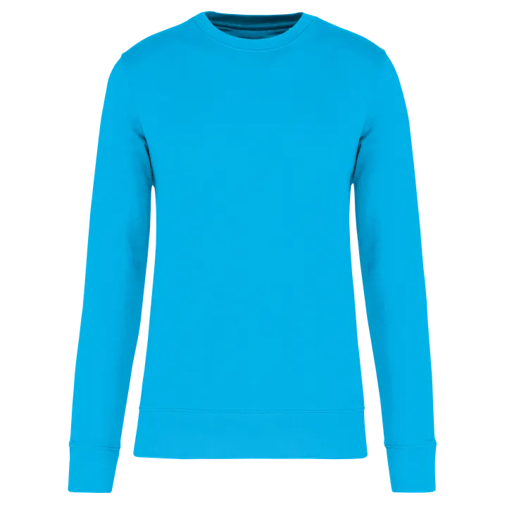 Umweltfreundliches Sweatshirt mit Rundhalsausschnitt Sea Turquoise