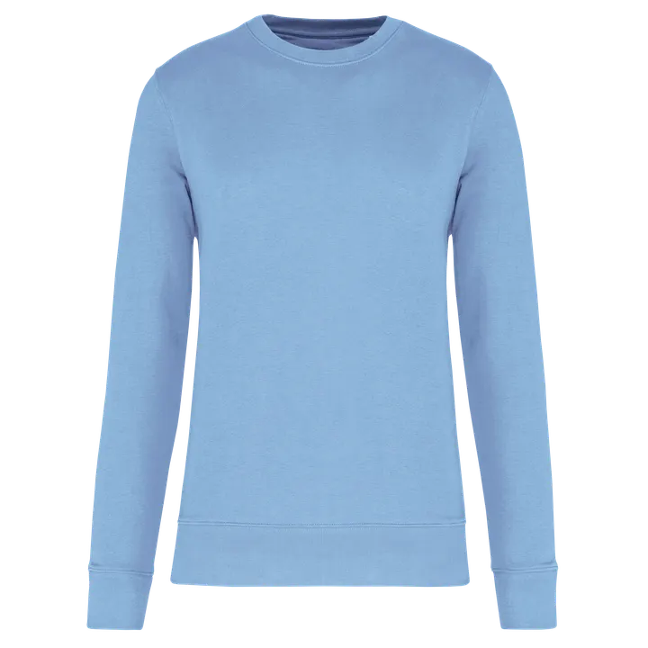 Umweltfreundliches Sweatshirt mit Rundhalsausschnitt Sky Blue