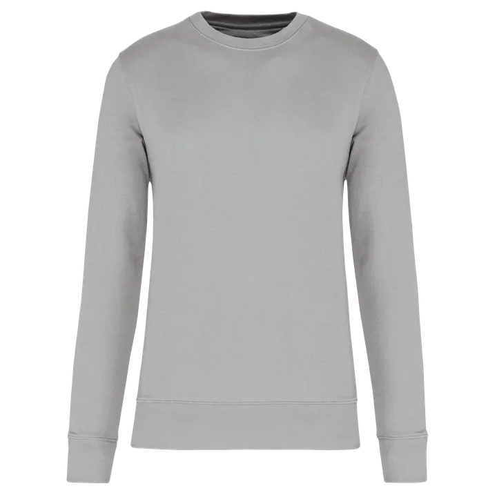 Umweltfreundliches Sweatshirt mit Rundhalsausschnitt Snow Grey