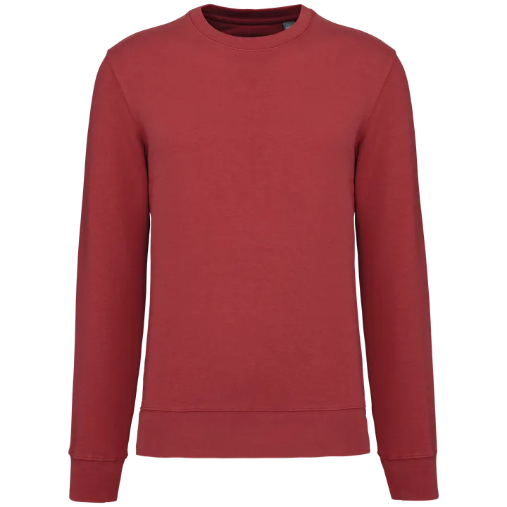 Umweltfreundliches Sweatshirt mit Rundhalsausschnitt Terracotta Red