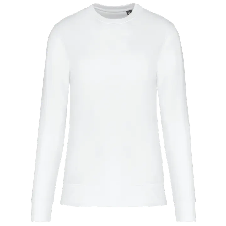 Umweltfreundliches Sweatshirt mit Rundhalsausschnitt White