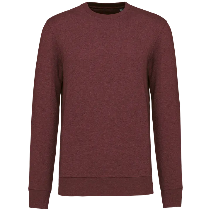 Umweltfreundliches Sweatshirt mit Rundhalsausschnitt Wine Heather