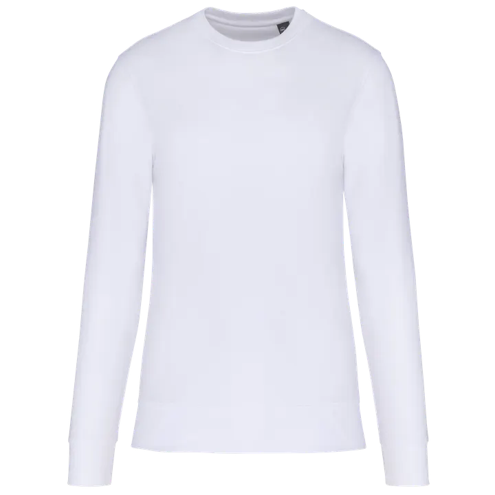 Umweltfreundliches Sweatshirt mit Rundhalsausschnitt für Kinder White