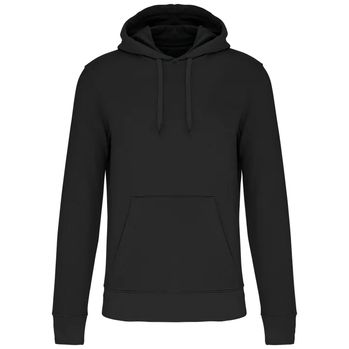 Umweltfreundliches Kapuzensweatshirt für Herren Black