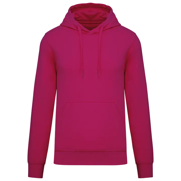 Umweltfreundliches Kapuzensweatshirt für Herren Fuchsia