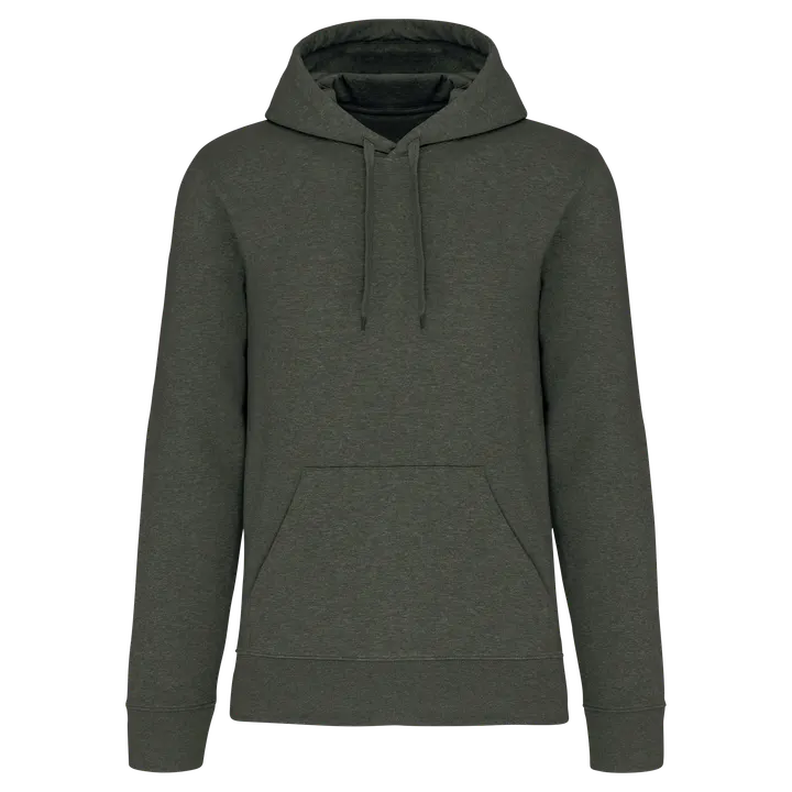 Umweltfreundliches Kapuzensweatshirt für Herren Green Marble Heather