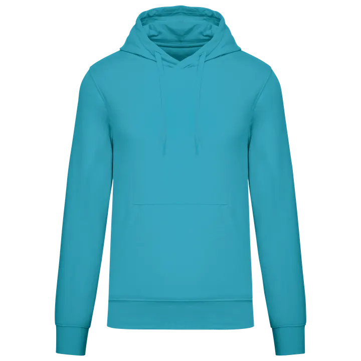 Umweltfreundliches Kapuzensweatshirt für Herren Sea Turquoise