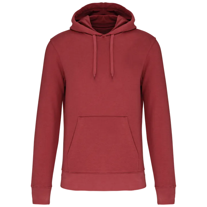 Umweltfreundliches Kapuzensweatshirt für Herren Terracotta Red