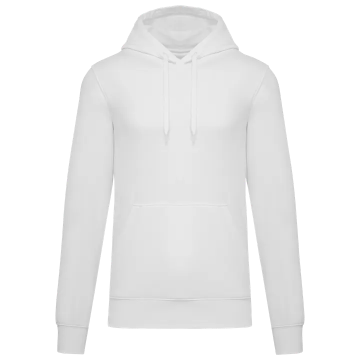 Umweltfreundliches Kapuzensweatshirt für Herren White