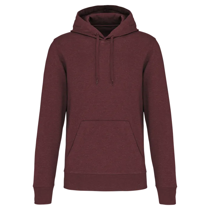 Umweltfreundliches Kapuzensweatshirt für Herren Wine Heather