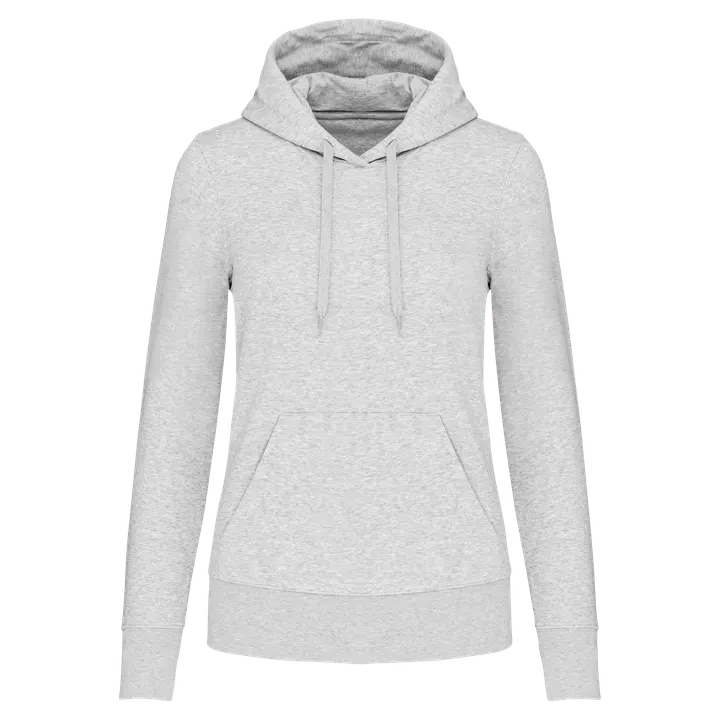 Umweltfreundliches Kapuzensweatshirt für Damen Ash Heather