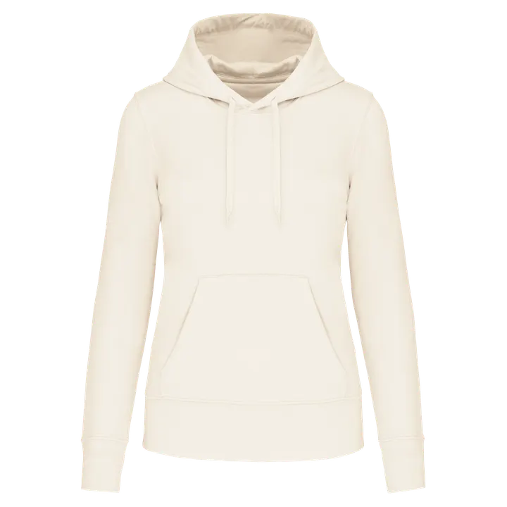 Umweltfreundliches Kapuzensweatshirt für Damen Coconut Milk
