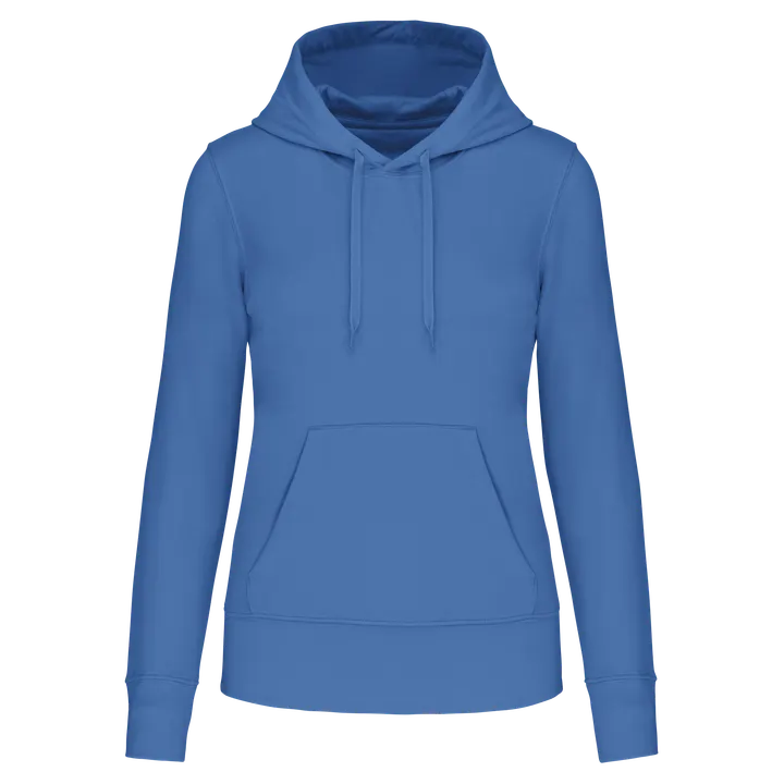 Umweltfreundliches Kapuzensweatshirt für Damen Light Royal Blue